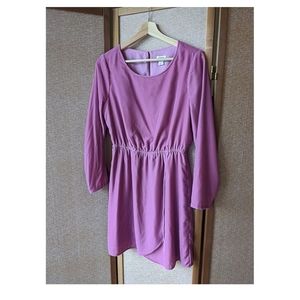 J Crew Velour Pink wrap dress